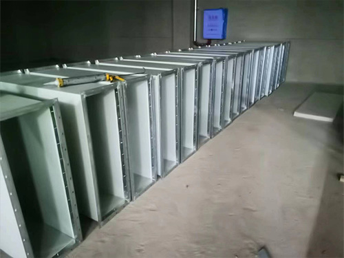 哈工程双创项目复合风管施工现场